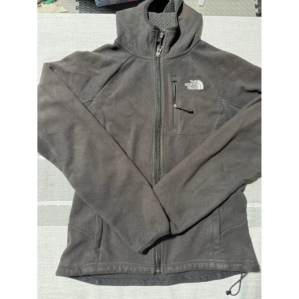 The North Face Women's Fleece Jacket Full Zip Gray Size small